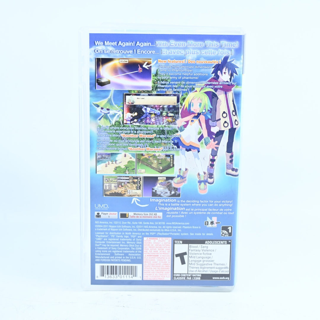 Phantom Brave: Heroes of the Hermuda Triangle - Sony PSP Game + Manual