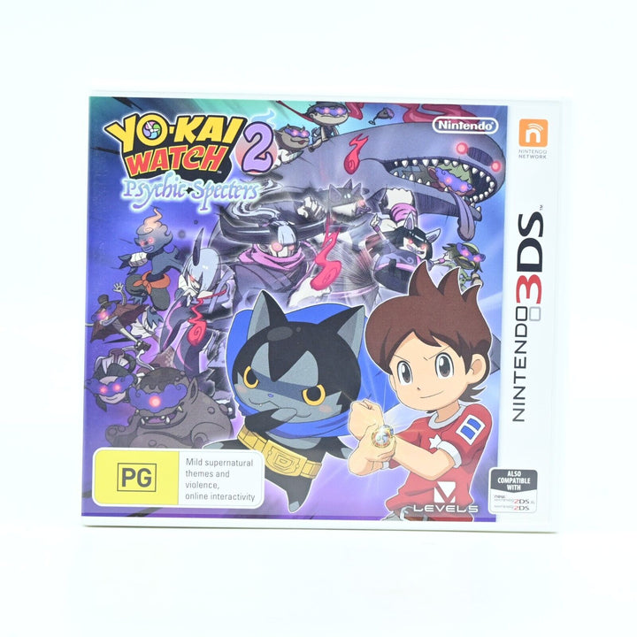 LIKE NEW! Yo-kai Watch 2: Psychic Specters - Nintendo 3DS Game - PAL - FREE POST