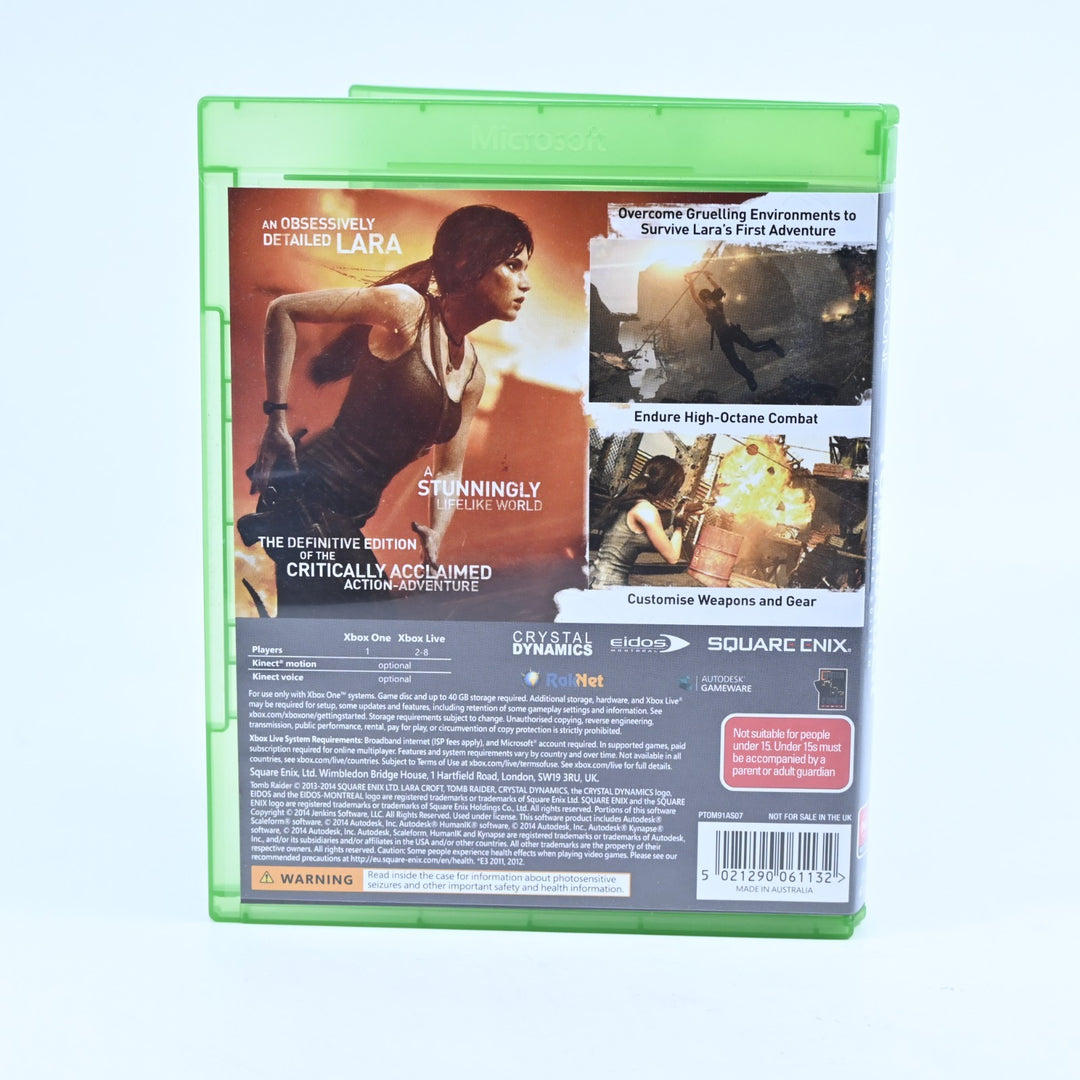 Tomb Raider - Definitive Edition - Xbox One Game - PAL - FREE POST!
