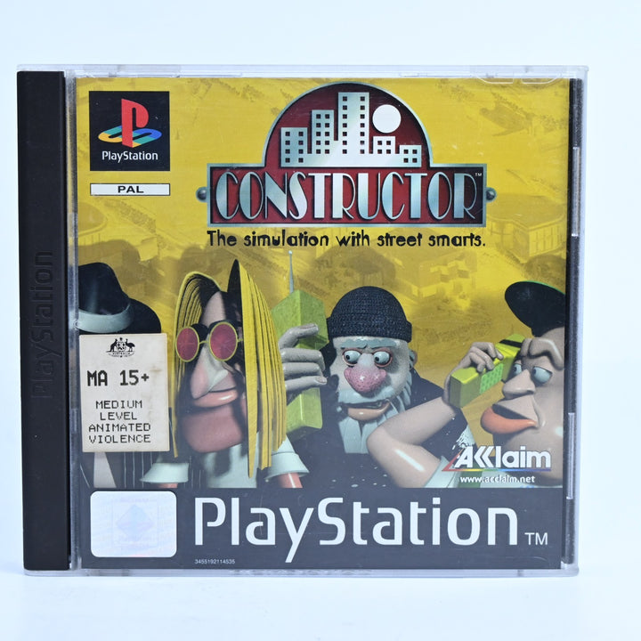 Constructor - Sony Playstation 1 / PS1 Game + Manual - PAL - MINT DISC!