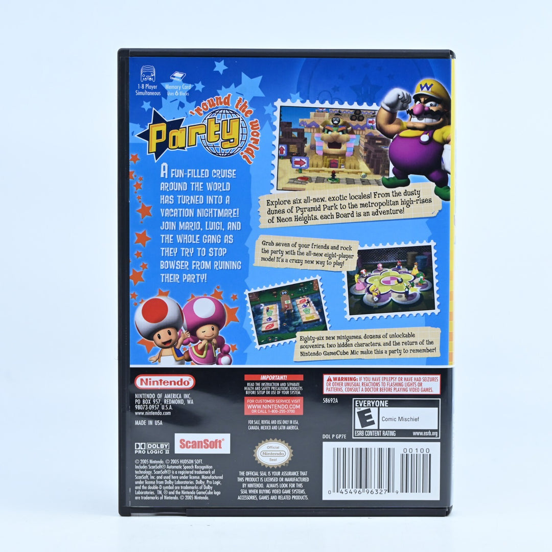 Mario Party 7 Bonus Microphone Included - Nintendo Gamecube Game + Manual - NTSC