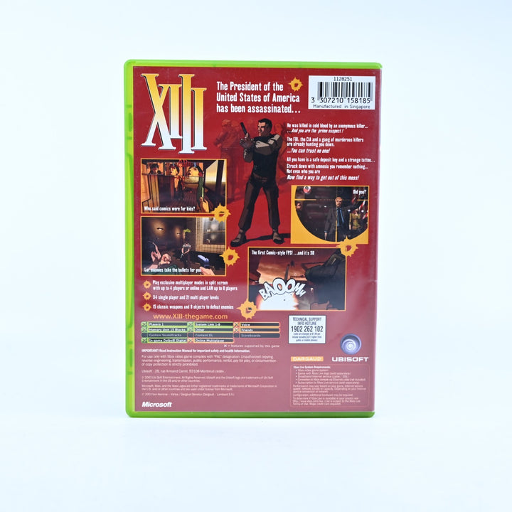 XIII - Original Xbox Game + Manual - PAL - MINT DISC!