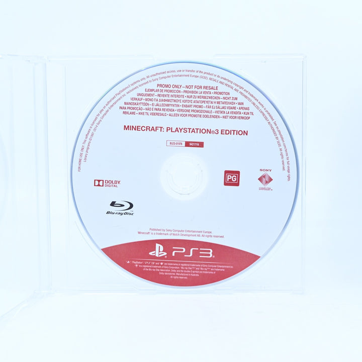 Minecraft: Playstation 3 Edition - Promo Disc - PS3 Game - Disc Only - FREE POST