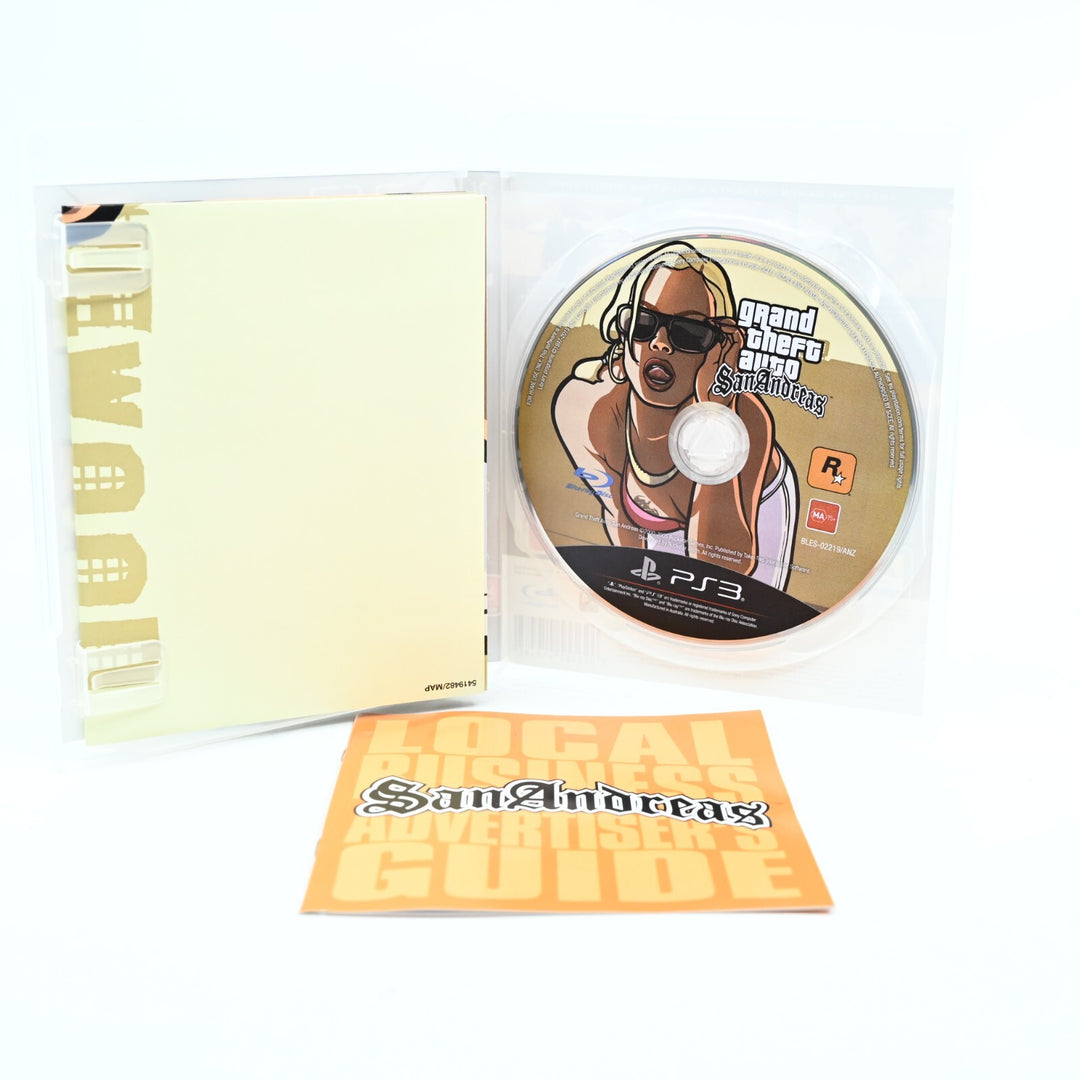 Grand Theft Auto: San Andreas - Sony Playstation 3 / PS3 Game + Manual + Map