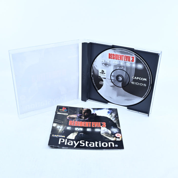 Resident Evil 3 Nemesis - Sony Playstation 1 / PS1 Game + Manual - PAL
