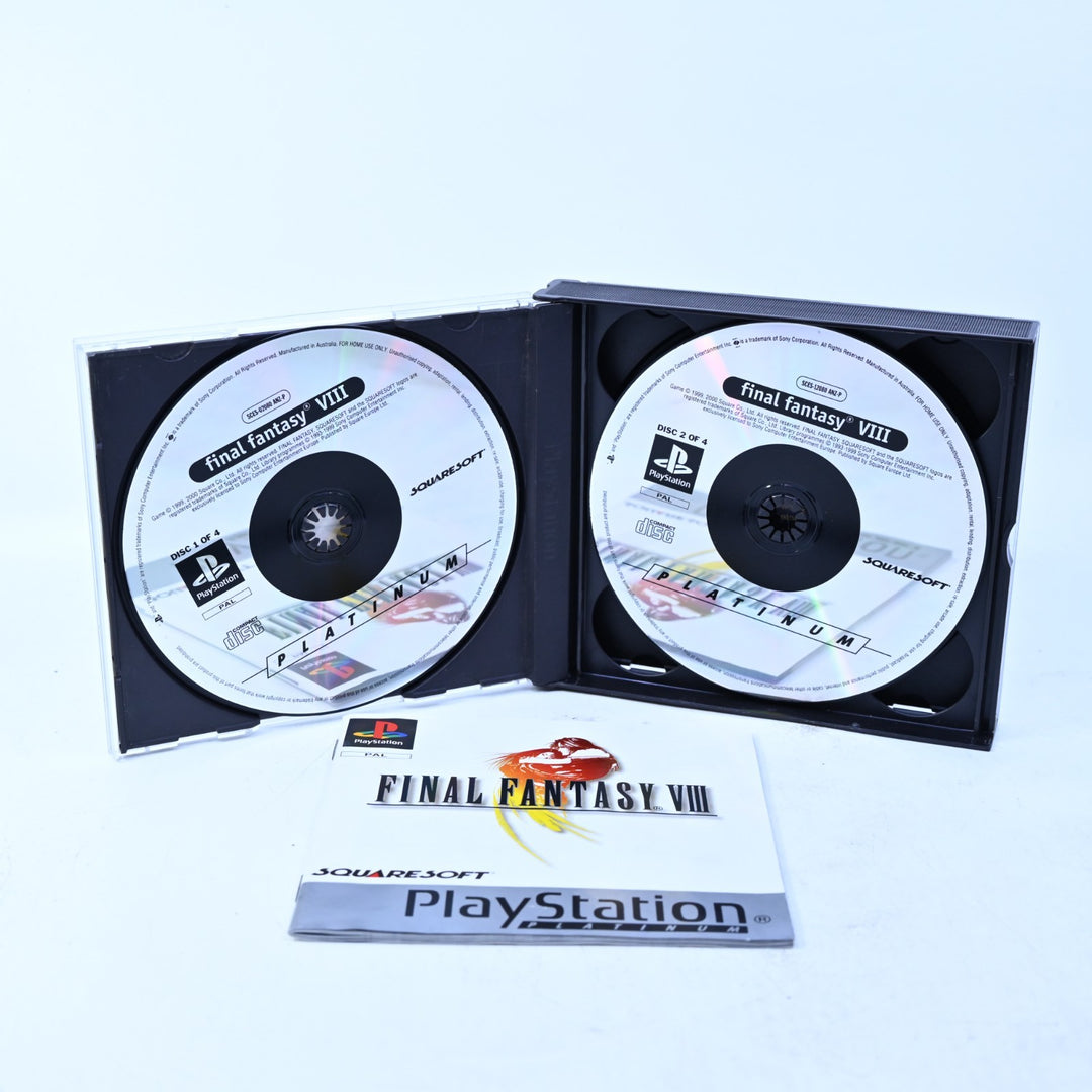 Final Fantasy VIII - Sony Playstation 1 / PS1 Game + Manual - PAL - MINT DISC!