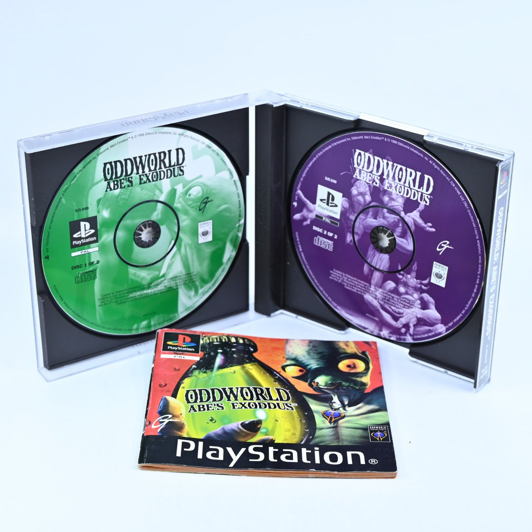 Oddworld: Abe's Exoddus - Sony Playstation 1 / PS1 Game + Manual - MINT DISC!
