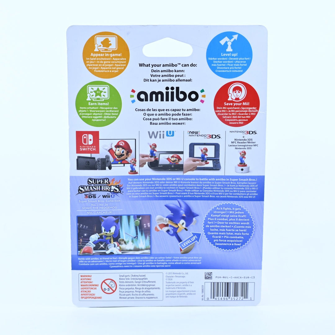 SEALED! Sonic Amiibo No. 26 - Super Smash Bros. Collection - Toy