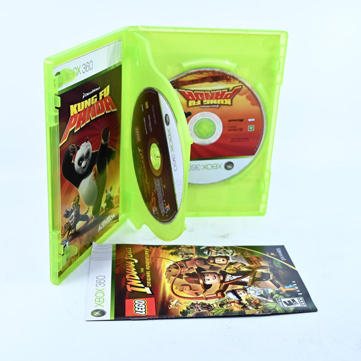 LEGO Indiana Jones &amp; Kung Fu Panda Double Pack - Xbox 360 Game + Manual - PAL