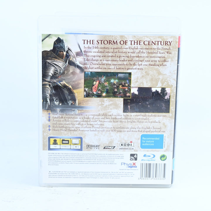 Bladestorm: The Hundred Years War - Sony Playstation 3 / PS3 Game + Manual