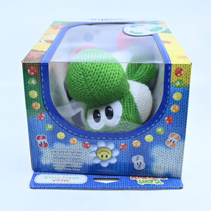 Mega Yarn Yoshi Amiibo - Yoshi's Wooly World - Plush Toy