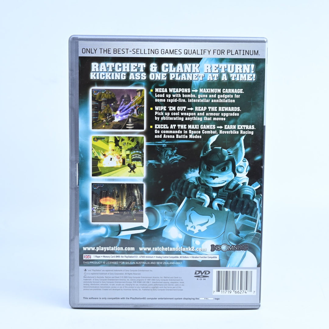Ratchet & Clank 2: Locked & Loaded - PS2 Game + Manual - PAL - NEAR MINT DISC!