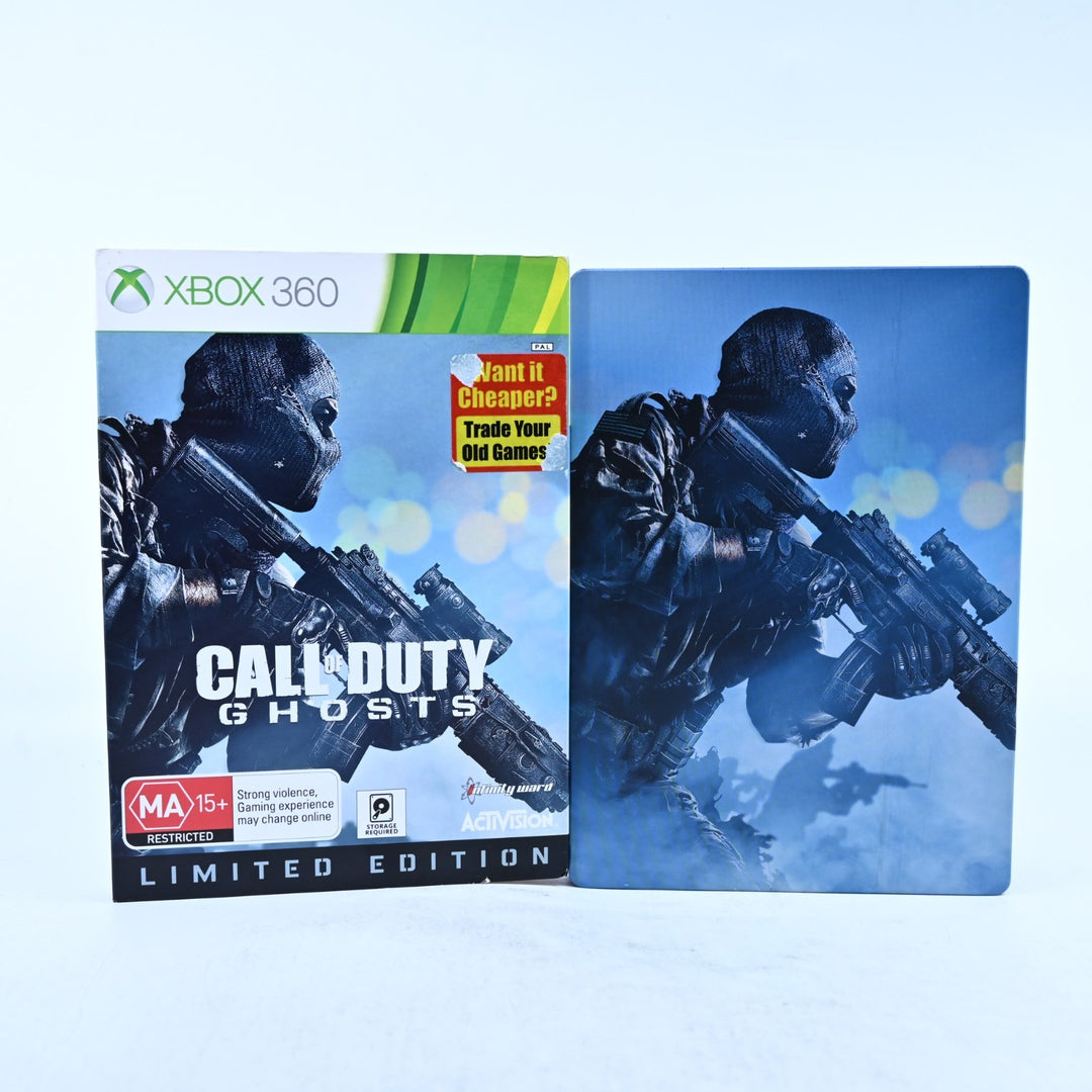 Call of Duty Ghosts Limited Edition - Xbox 360 Game + Manual + Steelbook - PAL