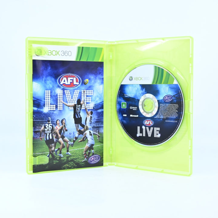 AFL Live - Xbox 360 Game + Manual - PAL - NEAR MINT DISC!
