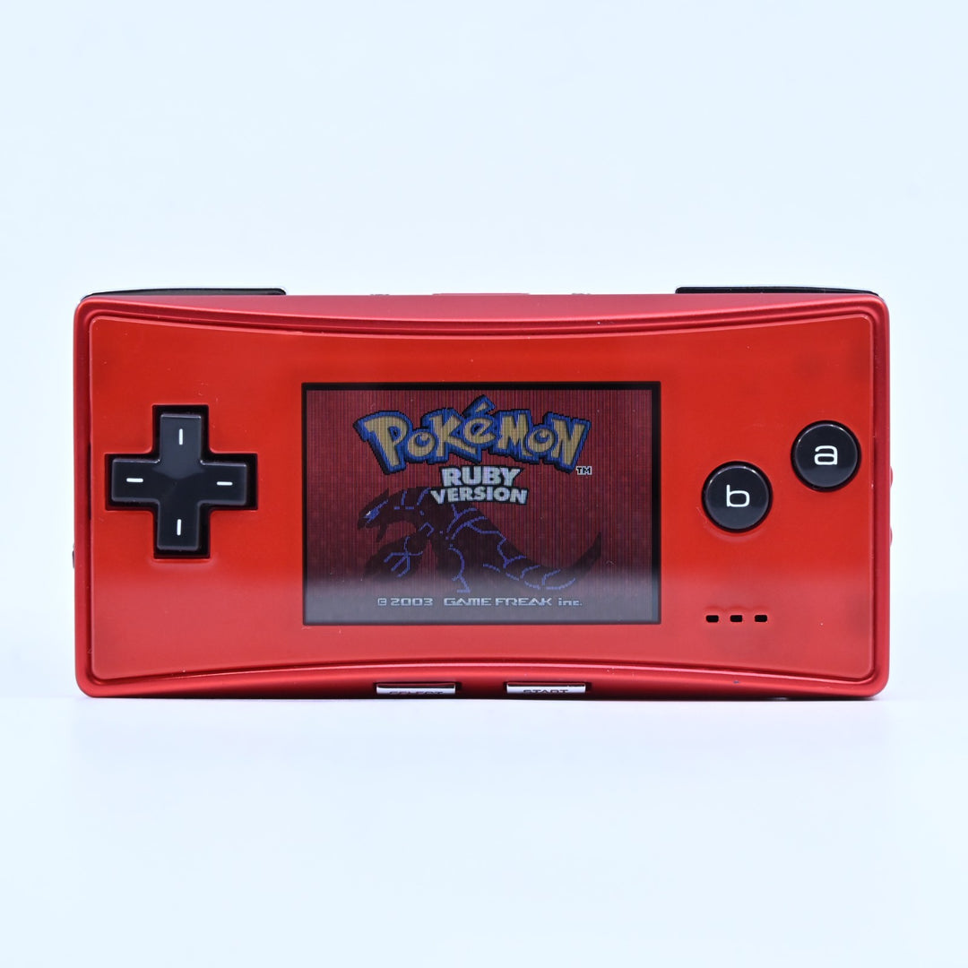 Red - OXY-001 - Nintendo Gameboy Micro Console / GBA Console - AUSTRALIAN PAL