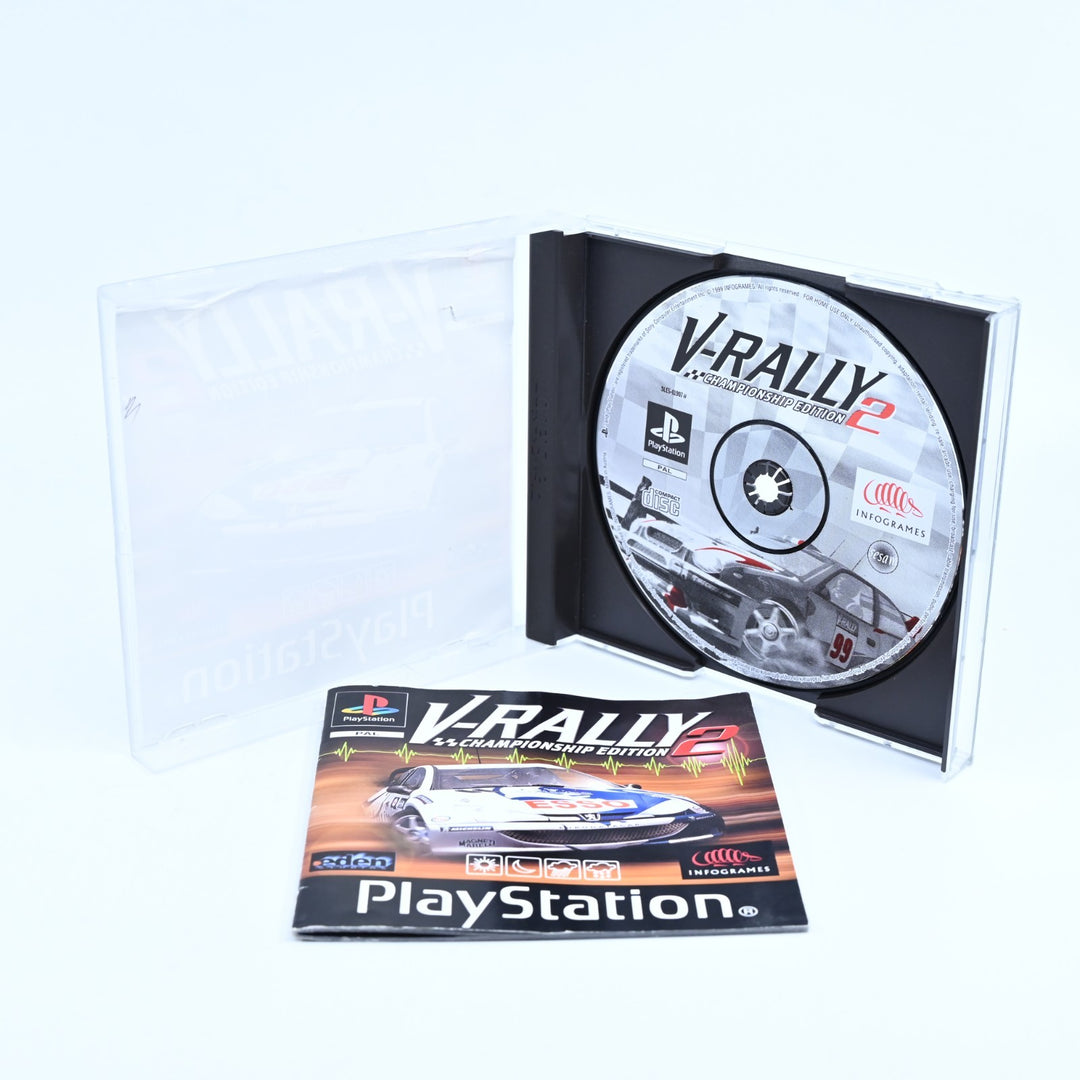 V-Rally: Championship Edition 2 - Sony Playstation 1 / PS1 Game + Manual - PAL