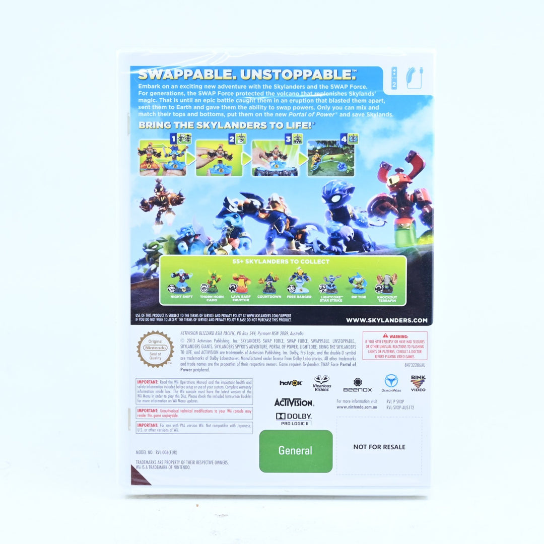 Skylanders Swap Force - SEALED! - Nintendo Wii Game + Manual - PAL