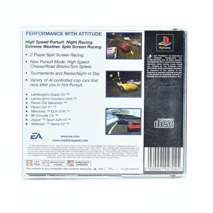 Need for Speed III 3 Hot Pursuit - Sony Playstation 1 / PS1 Game - MINT DISC!