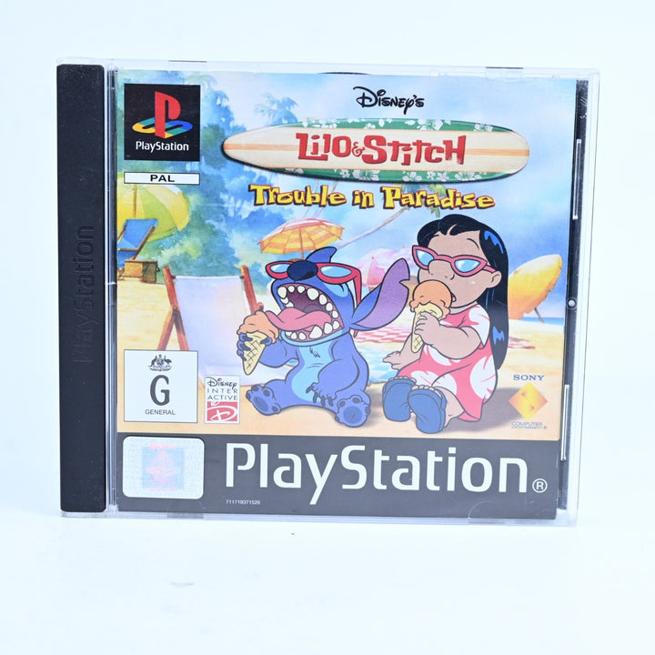 Lilo & Stitch: Trouble in Paradise - Sony Playstation 1 / PS1 Game + Manual PAL