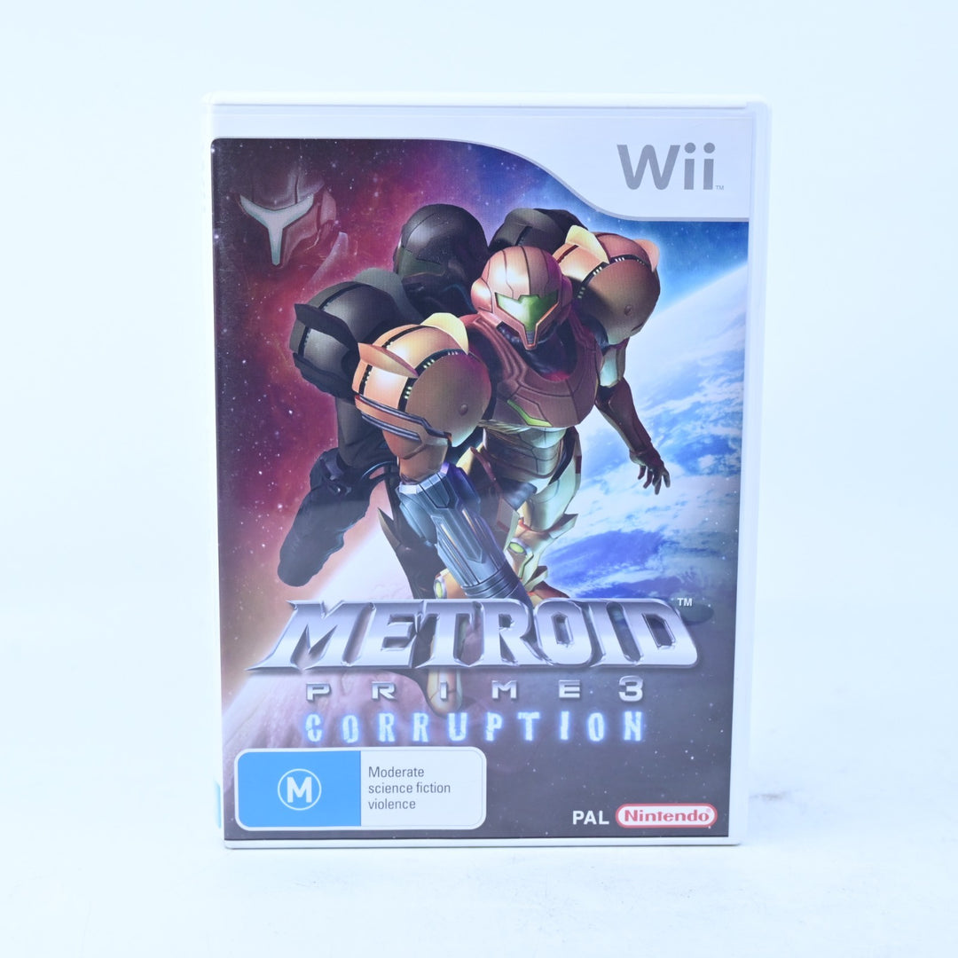 Metroid Prime 3: Corruption - Nintendo Wii Game - PAL - MINT DISC!