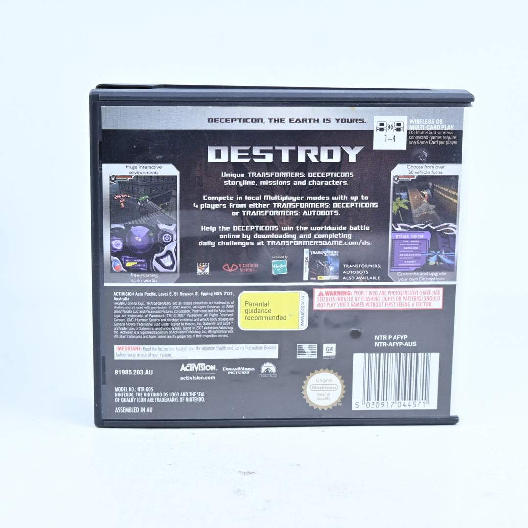 Transformers: Decepticons - Nintendo DS Game - PAL + Manual - FREE POST!