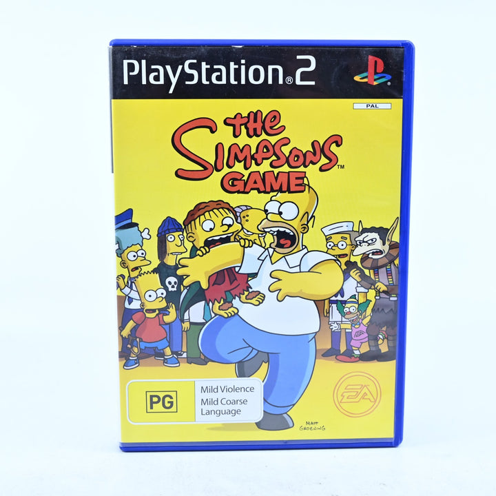 The Simpsons Game - Sony Playstation 2 / PS2 Game + Manual - PAL