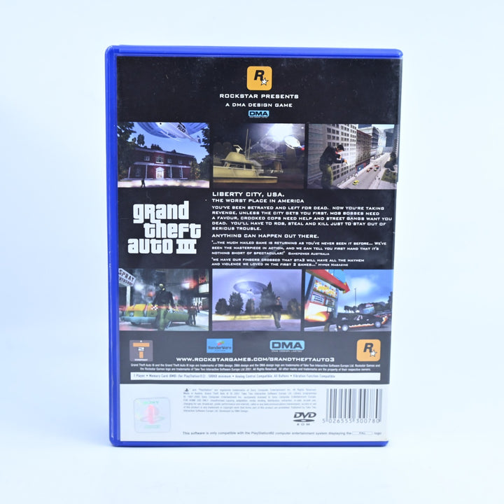 Grand Theft Auto III - Sony Playstation 2 / PS2 Game + Manual - No Map - PAL