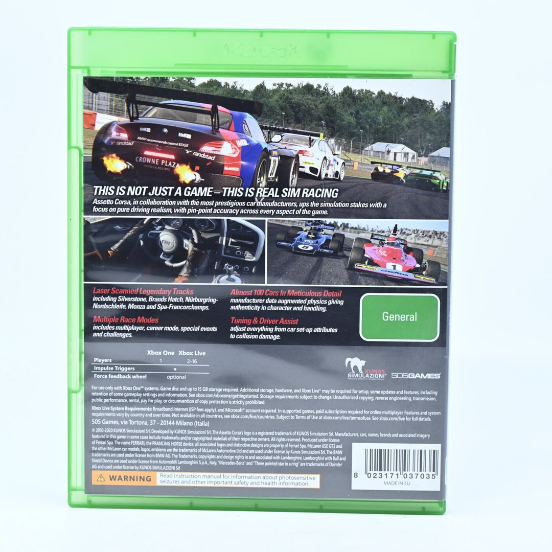Assetto Corsa - Xbox One Game - PAL - FREE POST!