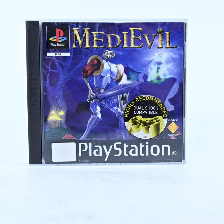 MediEvil - Sony Playstation 1 / PS1 Game + Manual - PAL - MINT DISC!