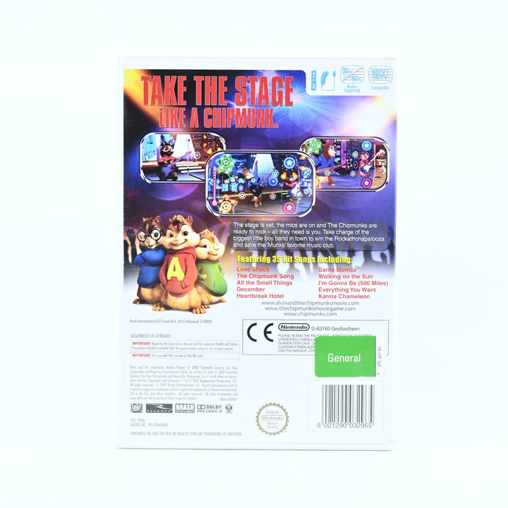 Alvin and the Chipmunks - Nintendo Wii Game + Manual - PAL - MINT DISC!