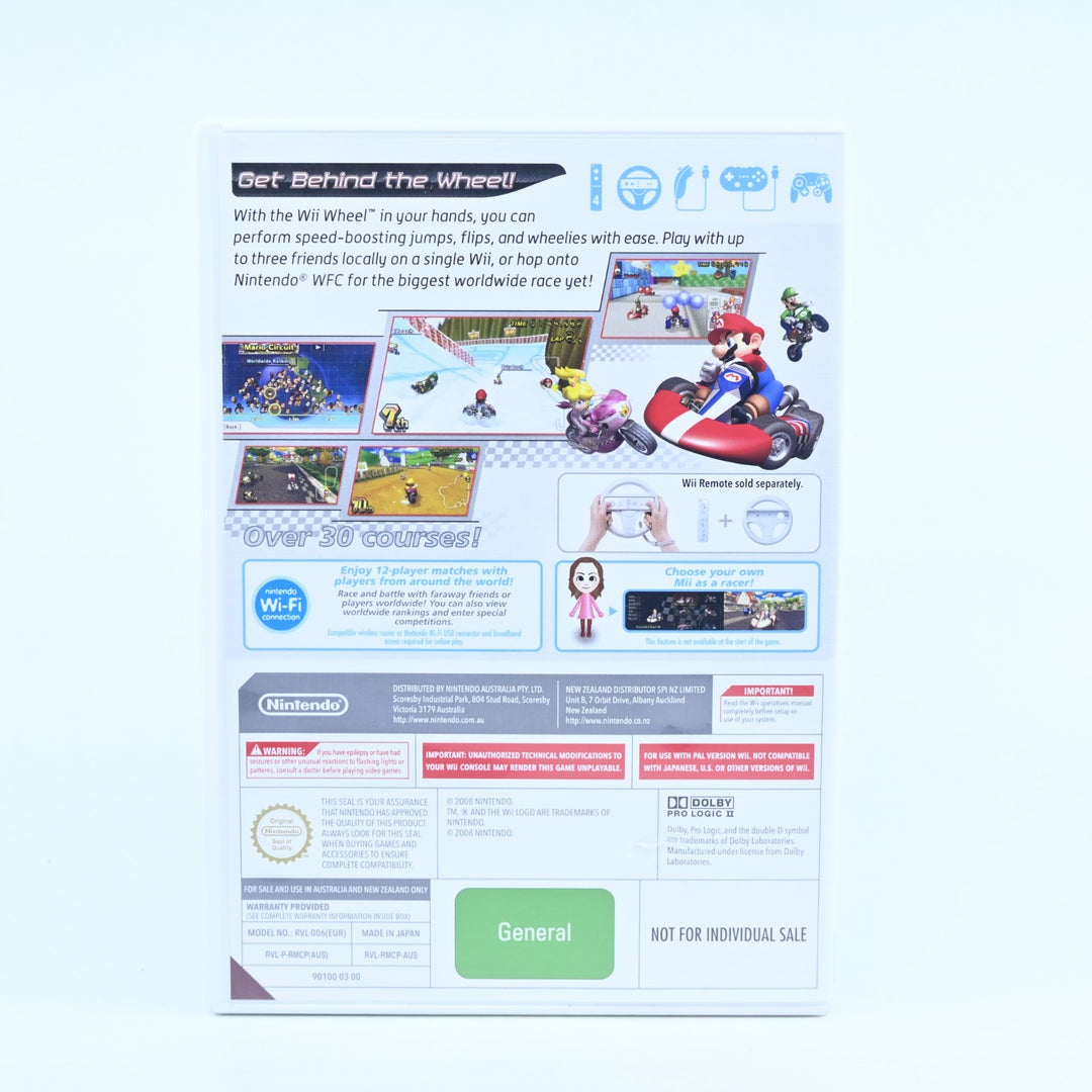 Mario Kart Wii Boxed + Wheel - Nintendo Wii Game + Manual - PAL - MINT DISC!