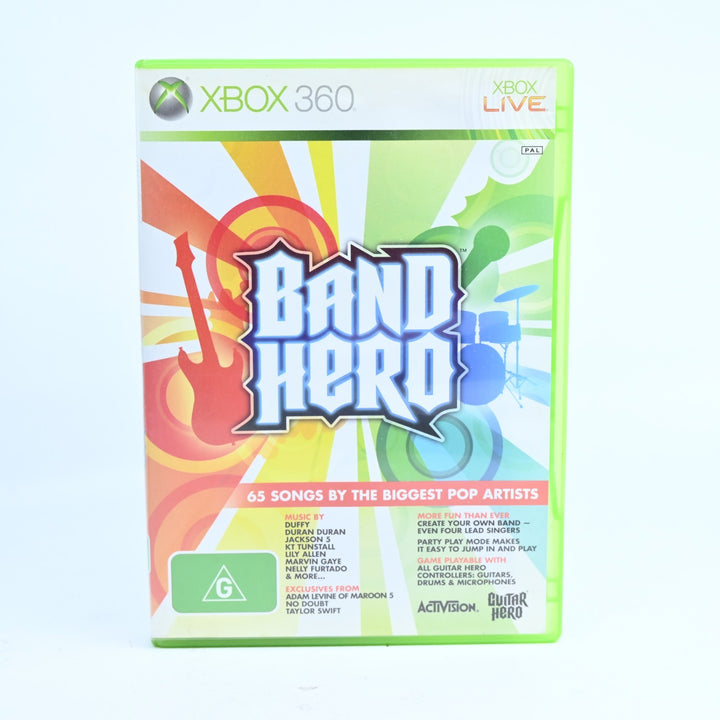 Band Hero - Xbox 360 Game + Manual - PAL - MINT DISC!