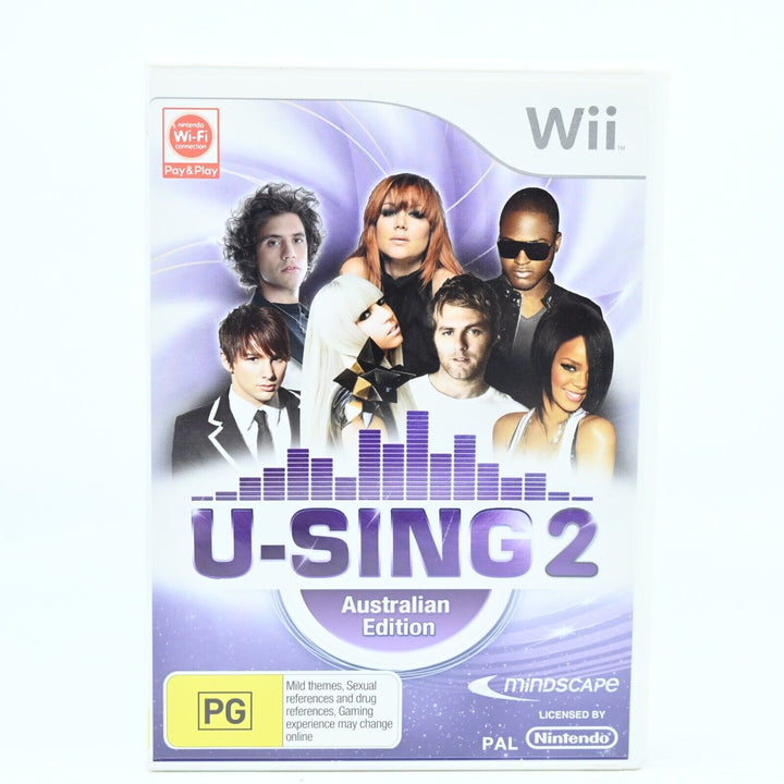 U-Sing 2 Australian Edition - Nintendo Wii Game + Manual - PAL - MINT DISC!