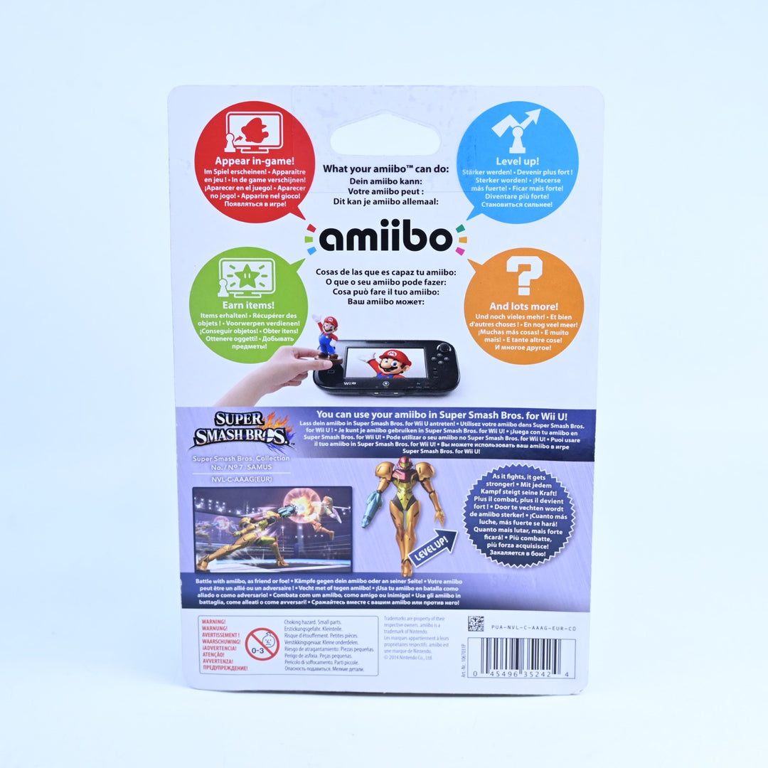 SEALED! Samus Amiibo No. 7 - Super Smash Bros. Collection - Toy