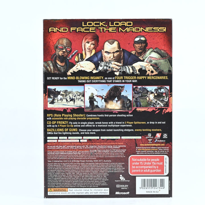 Borderlands - Xbox 360 Game + Manual - PAL - MINT DISC!