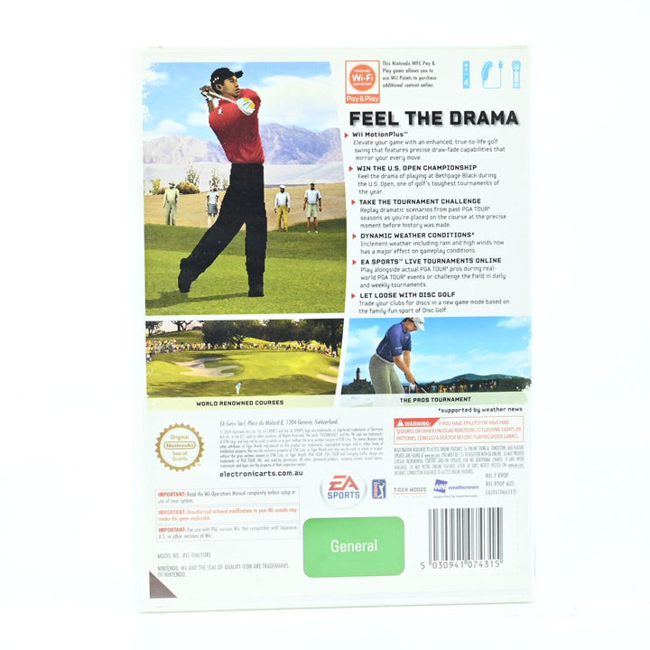 Tiger Woods PGA Tour 2010 - Nintendo Wii Game - PAL - FREE POST!