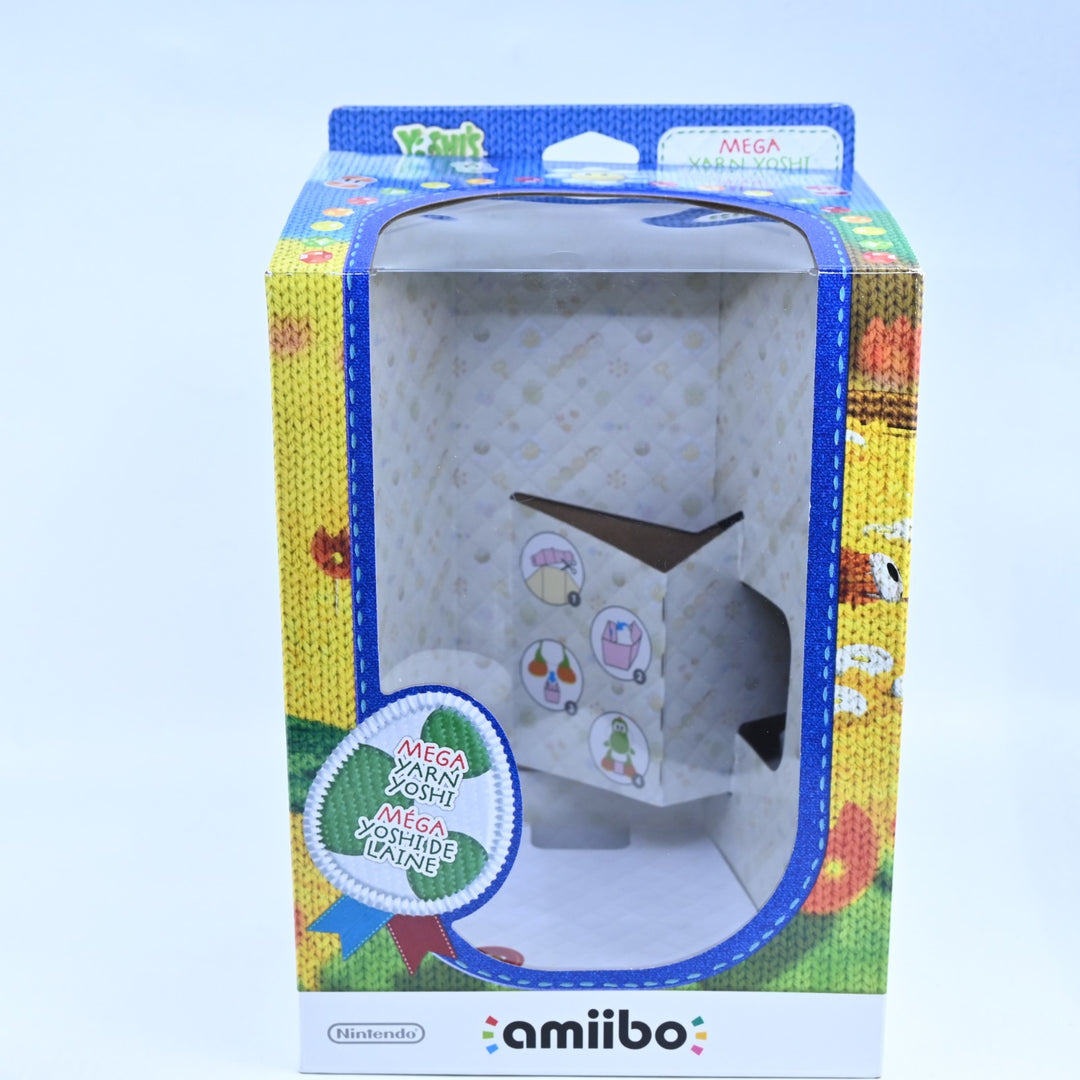 Mega Yarn Yoshi Amiibo - Yoshi's Wooly World - Plush Toy