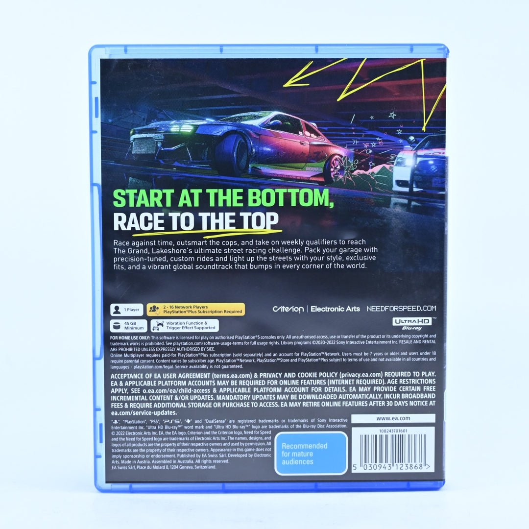 Need for Speed Unbound - Sony Playstation 5 / PS5 Game - MINT DISC!