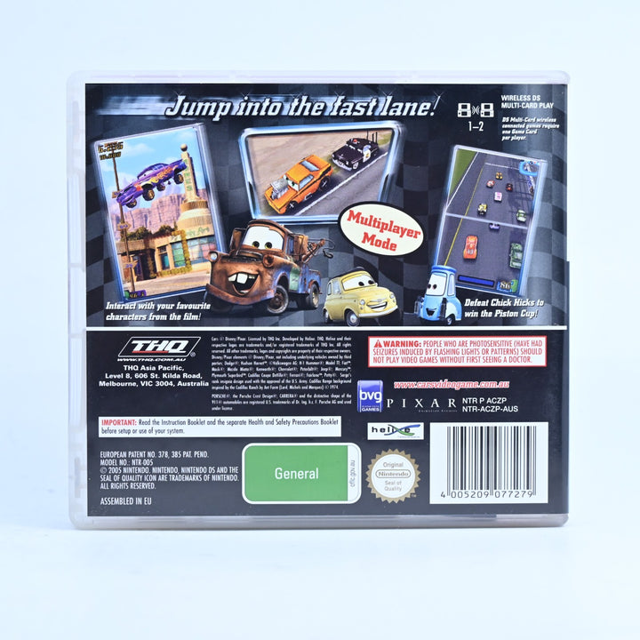 Disney Pixar's Cars - Nintendo DS Game - PAL + Manual - FREE POST!