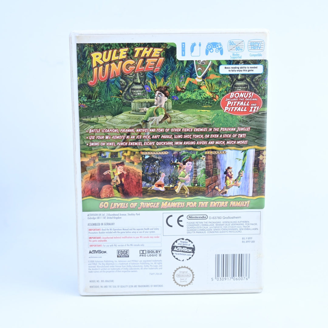 Pitfall: The Big Adventure - Nintendo Wii Game + Manual - PAL - MINT DISC!