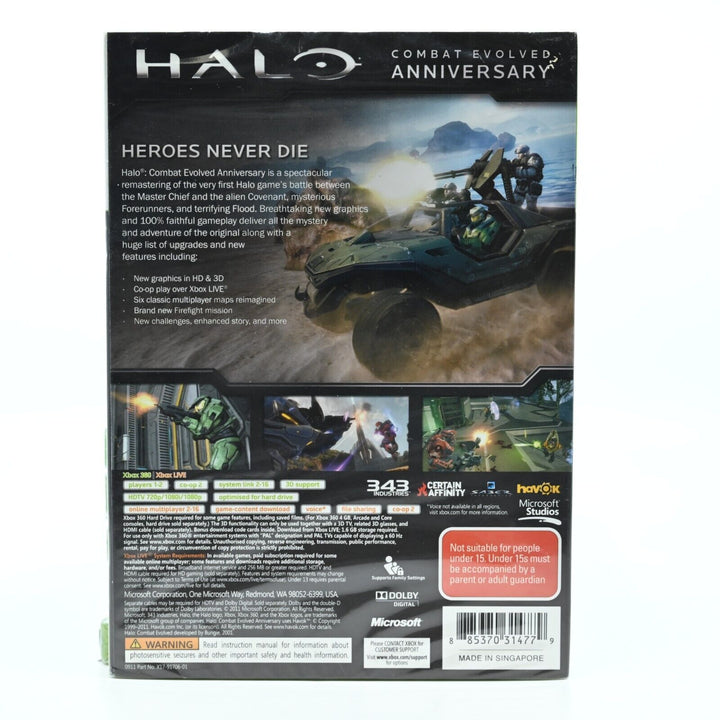 SEALED! - Halo: Combat Evolved Anniversary - Xbox 360 Game - PAL - FREE POST!