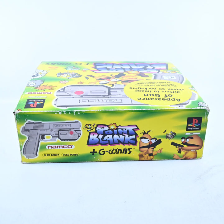 Point Blank - G-Con45 &amp; Game Bundle - PS1 Game + Manual + Light Gun - PAL