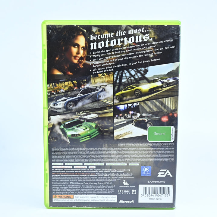 Need for Speed: Most Wanted - Xbox 360 Game + Manual - PAL - MINT DISC!