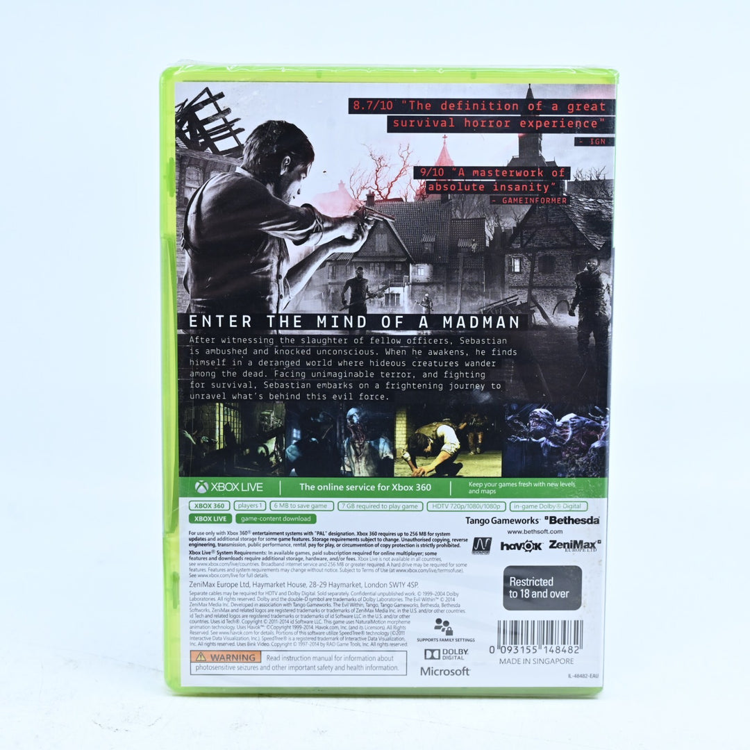 SEALED! The Evil Within - Xbox 360 Game + Manual - PAL - MINT DISC!