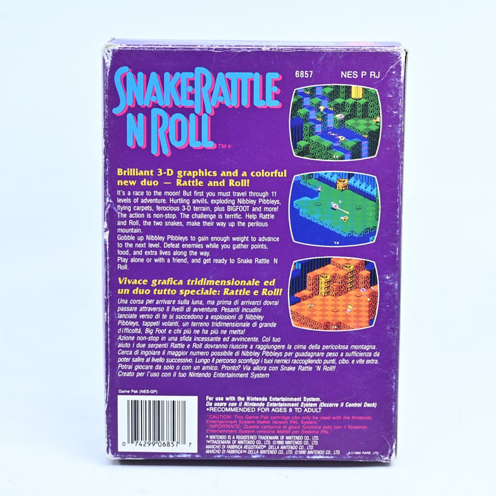 Snake Rattle N Roll - Nintendo Entertainment System / NES Boxed Game - PAL
