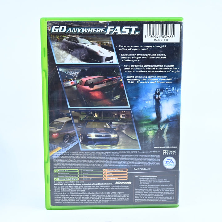 Need for Speed Underground 2 - Original Xbox Game + Manual - PAL - MINT DISC!