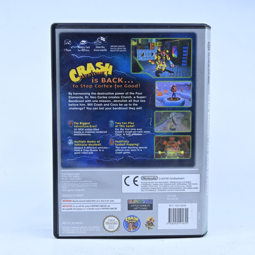 Crash Bandicoot: The Wrath of Cortex - Nintendo Gamecube Game + Manual - PAL