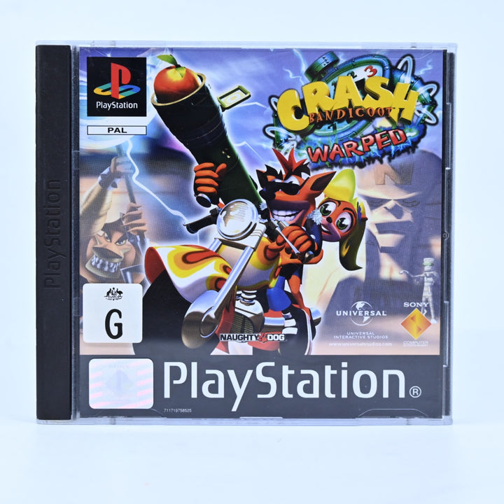Crash Bandicoot 3: Warped - Sony Playstation 1 / PS1 Game + Manual - PAL