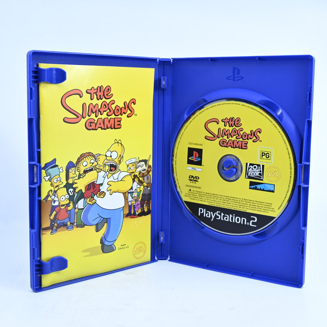 The Simpsons Game - Sony Playstation 2 / PS2 Game + Manual - PAL