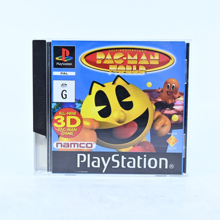 Pac-Man World - Sony Playstation 1 / PS1 Game + Manual - PAL - MINT DISC!